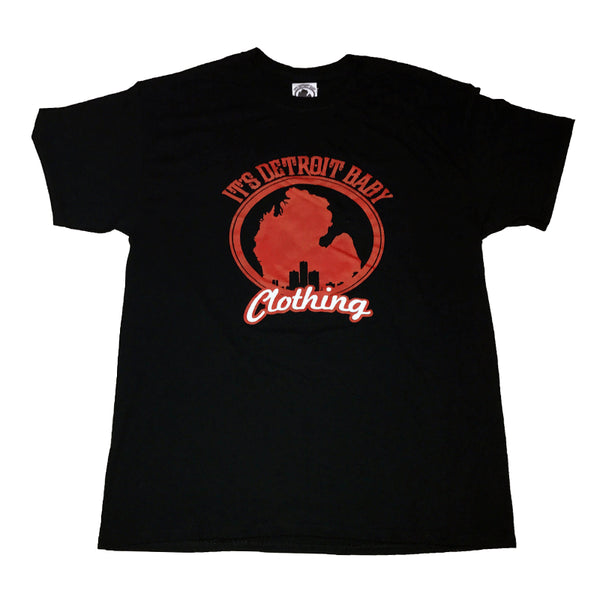 Black and Red itsDetroit Baby Men's Tee